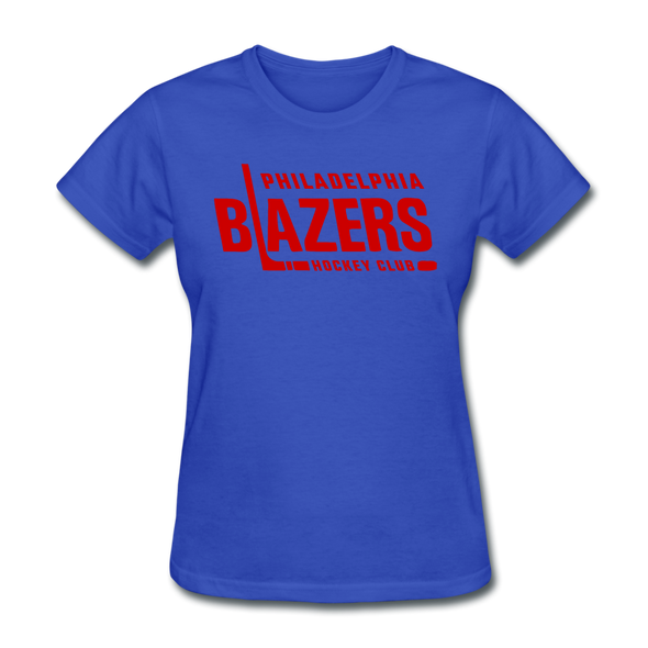 Philadelphia Blazers Text Women's T-Shirt - royal blue