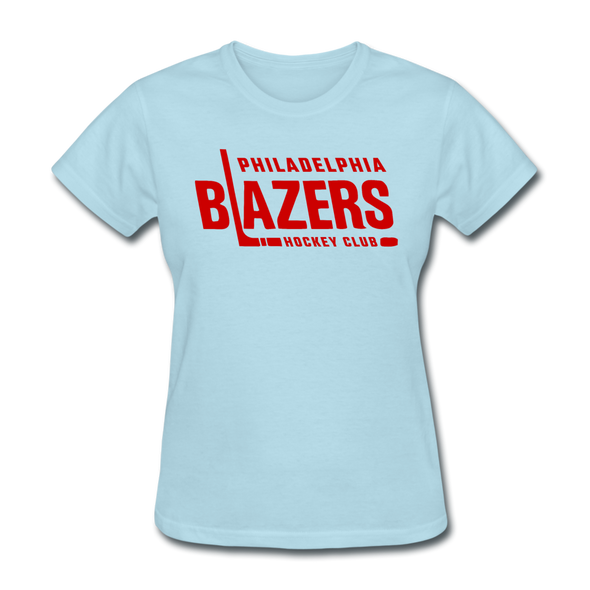 Philadelphia Blazers Text Women's T-Shirt - powder blue