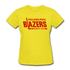 Philadelphia Blazers Text Women's T-Shirt - yellow