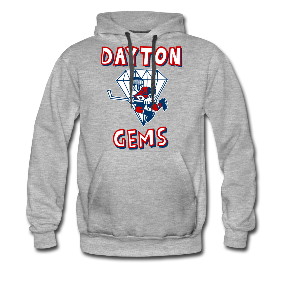Dayton Gems Hoodie (Premium) - heather gray