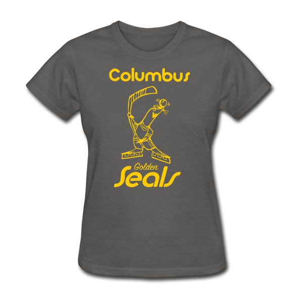 Columbus Golden Seals Women's T-Shirt - charcoal