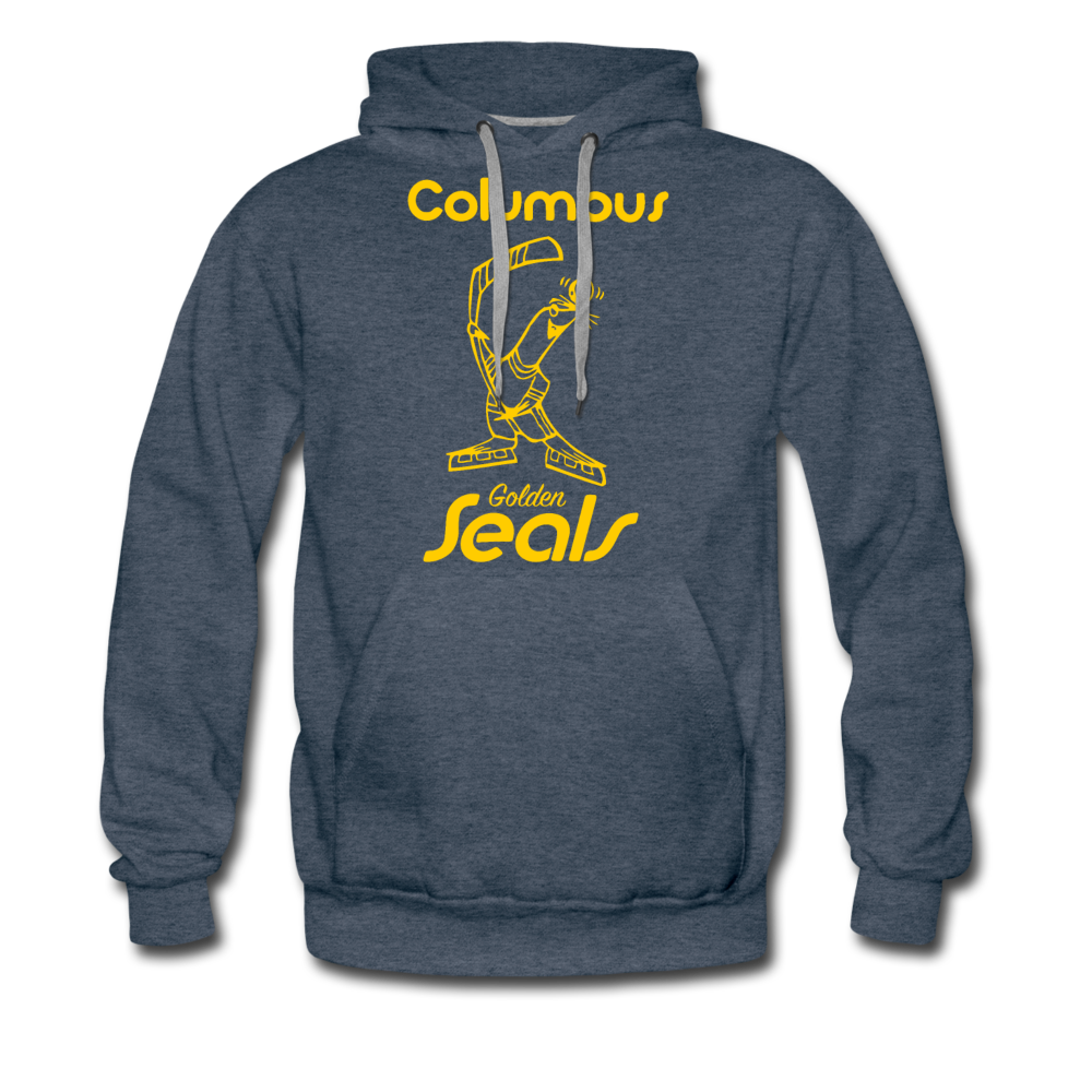 Columbus Golden Seals Hoodie (Premium) - heather denim