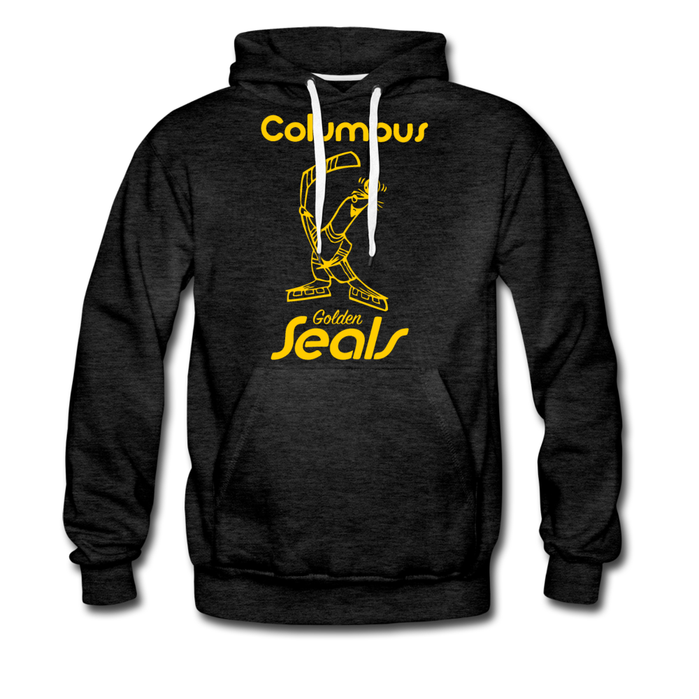 Columbus Golden Seals Hoodie (Premium) - charcoal gray