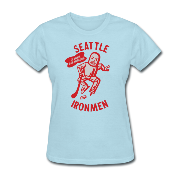 Seattle Ironmen Women's T-Shirt - powder blue
