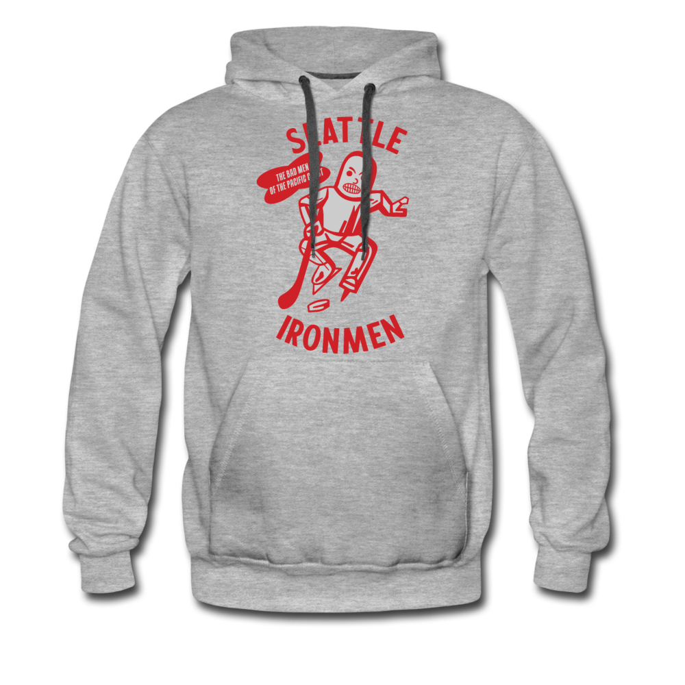 Seattle Ironmen Hoodie (Premium) - heather gray