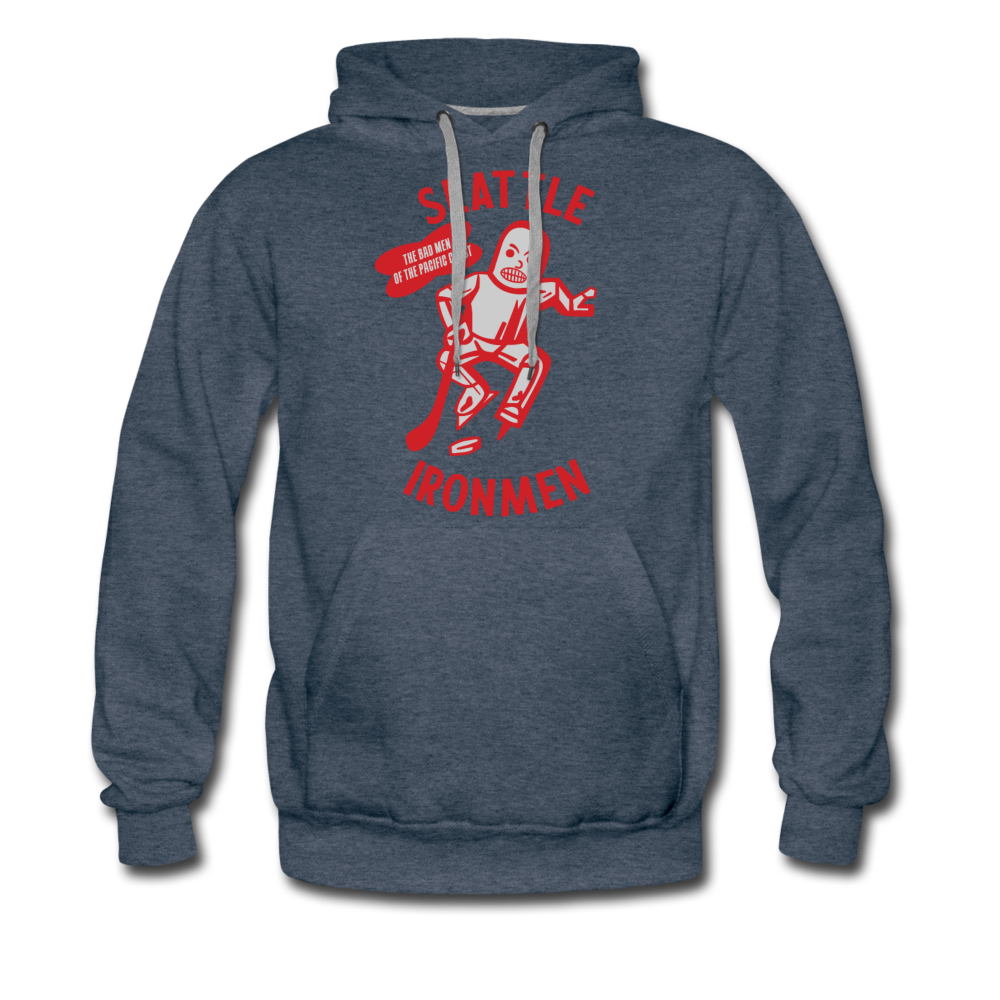 Seattle Ironmen Hoodie (Premium) - heather denim