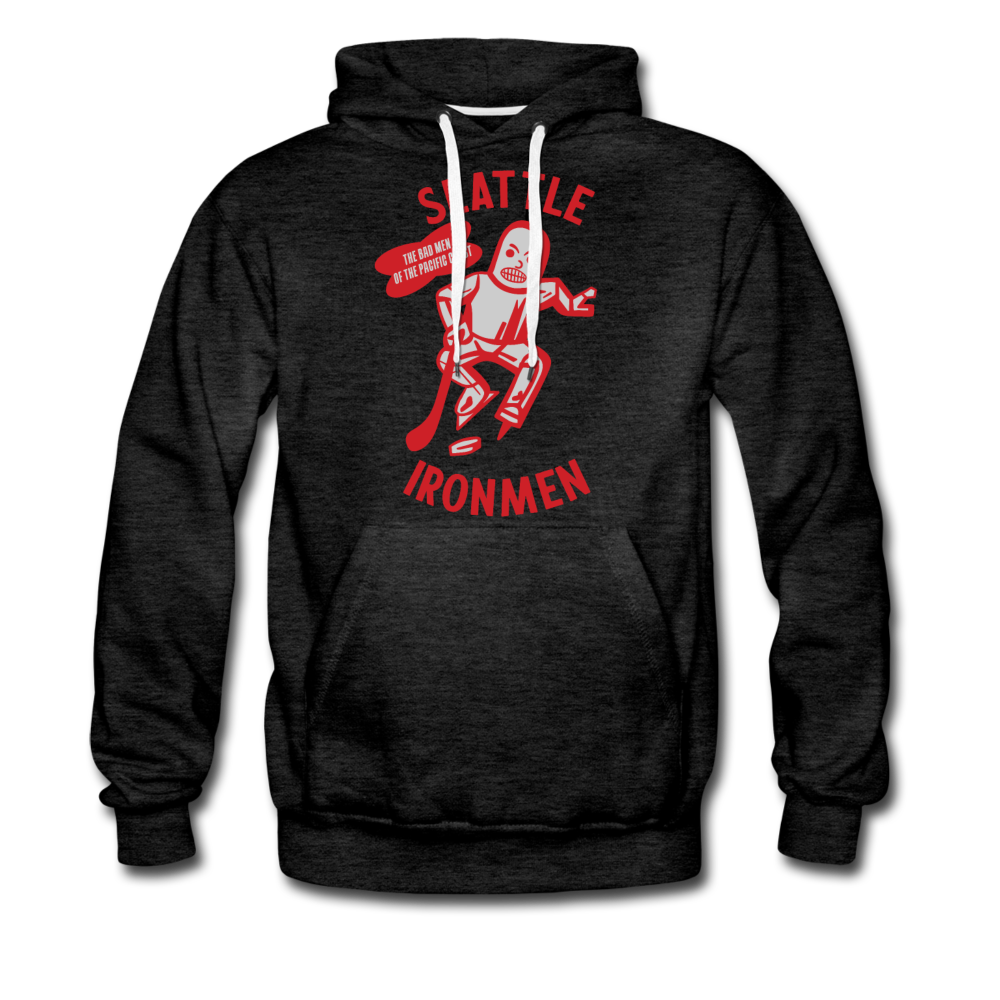 Seattle Ironmen Hoodie (Premium) - charcoal gray