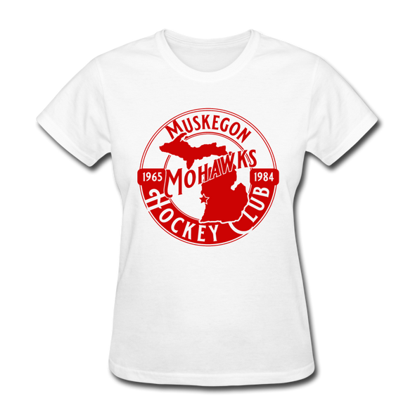 Muskegon Mohawks Women's T-Shirt - white