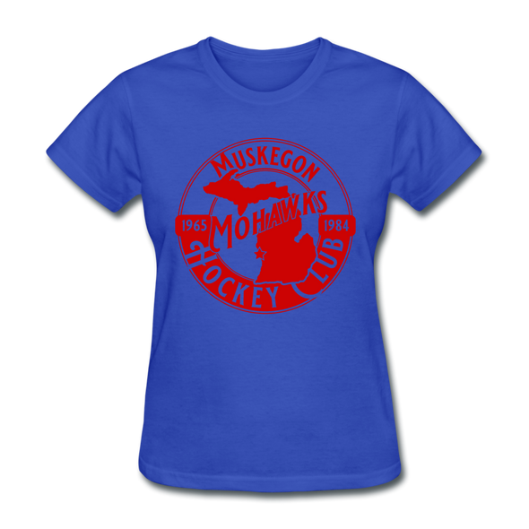 Muskegon Mohawks Women's T-Shirt - royal blue