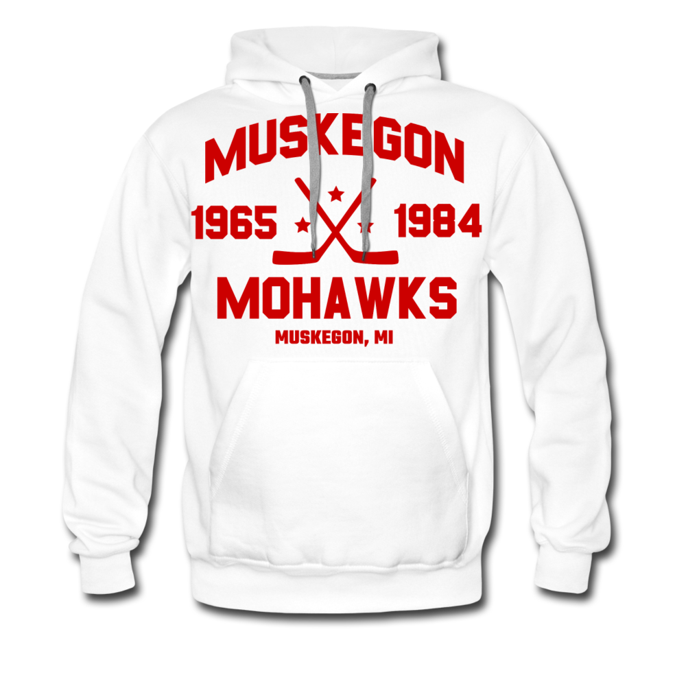 Muskegon Mohawks Dated Hoodie (Premium) - white