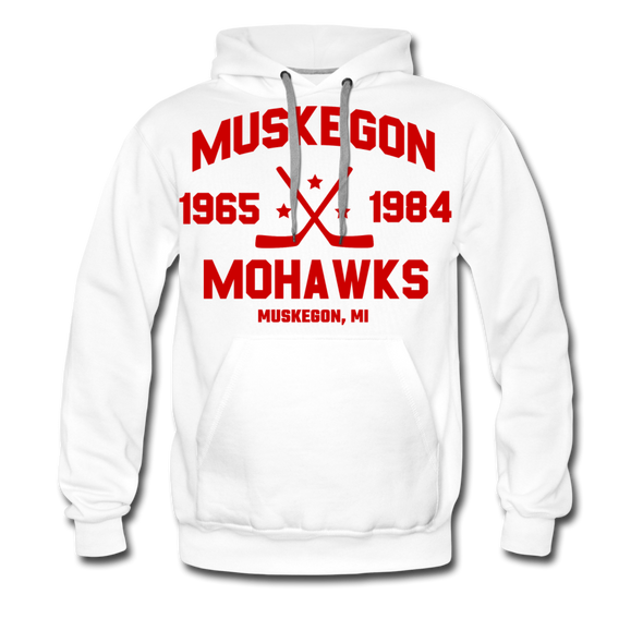 Muskegon Mohawks Dated Hoodie (Premium) - white