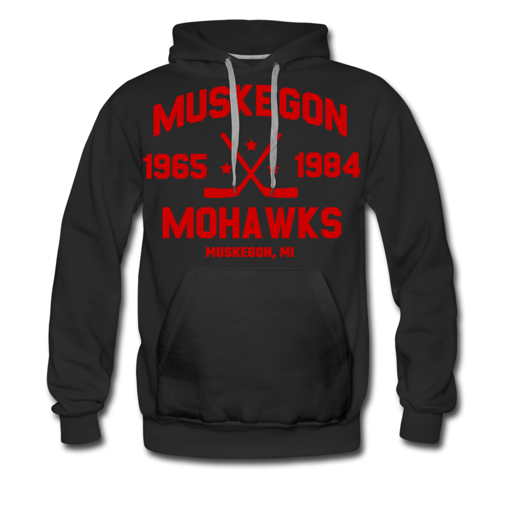 Muskegon Mohawks Dated Hoodie (Premium) - black