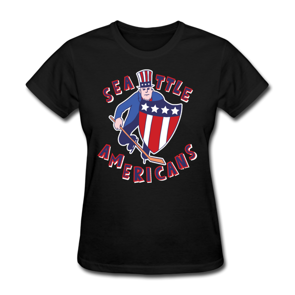 Seattle Americans Women's T-Shirt - black