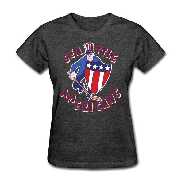 Seattle Americans Women's T-Shirt - heather black