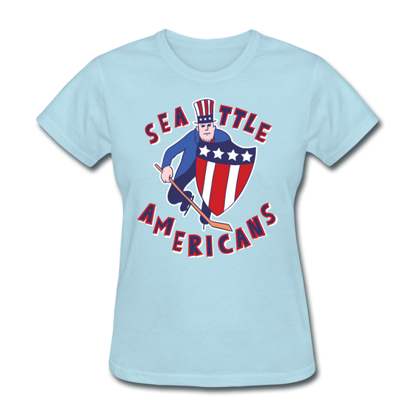 Seattle Americans Women's T-Shirt - powder blue