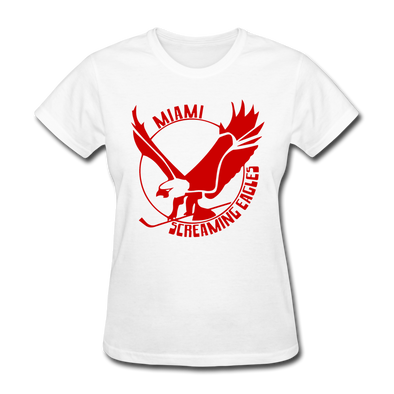 Miami Screaming Eagles Women's T-Shirt - white