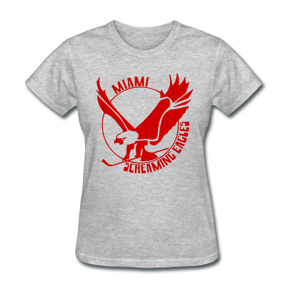 Miami Screaming Eagles Women's T-Shirt - heather gray