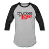 Chuckie's in Love Baseball Shirt - heather gray/black