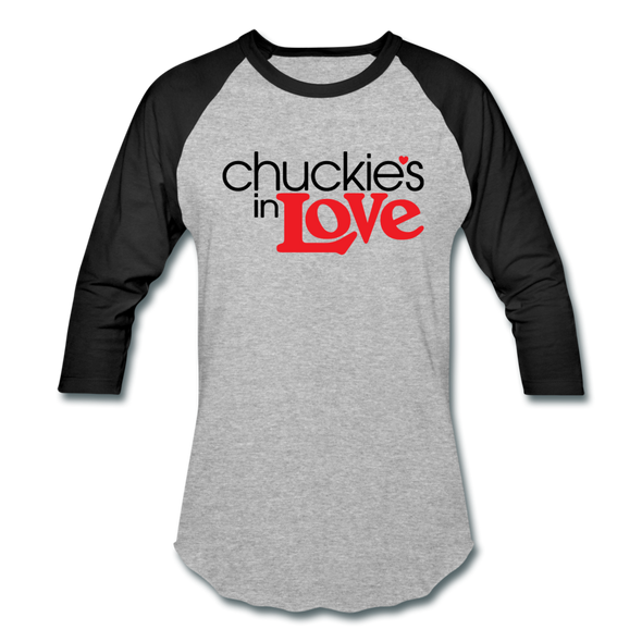 Chuckie's in Love Baseball Shirt - heather gray/black