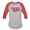 Chuckie's in Love Baseball Shirt - heather gray/red