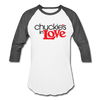 Chuckie's in Love Baseball Shirt - white/charcoal