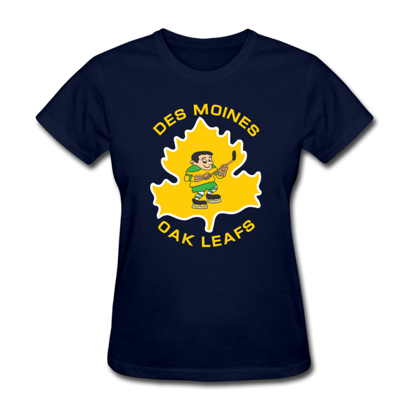 Des Moines Oak Leafs Women's T-Shirt - navy
