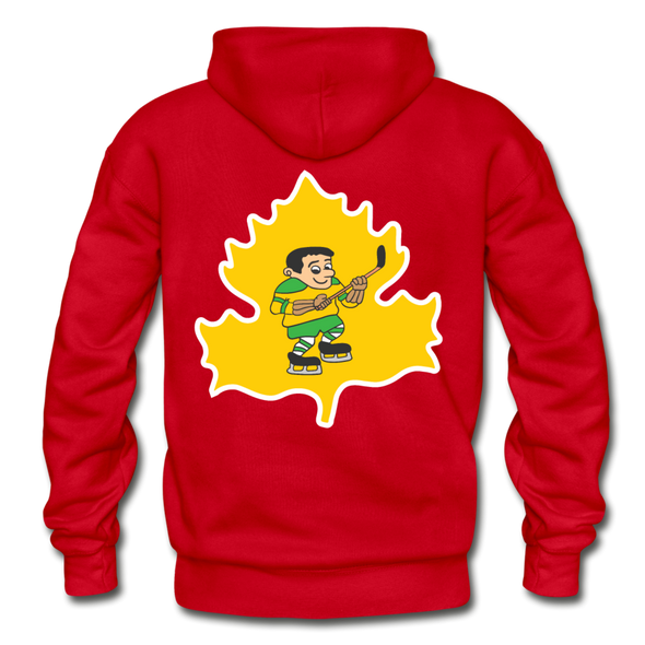 Des Moines Oak Leafs Double Sided Hoodie - red