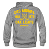 Des Moines Oak Leafs Double Sided Hoodie - graphite heather