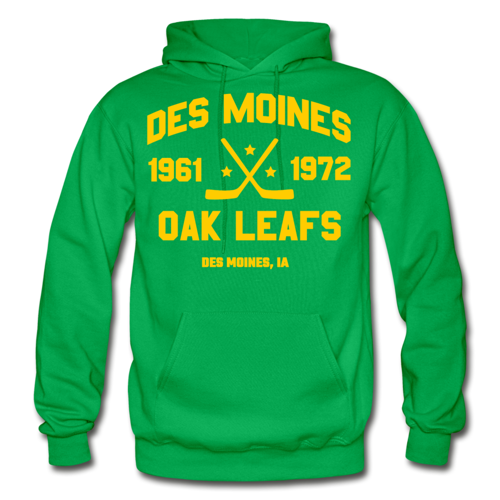Des Moines Oak Leafs Double Sided Hoodie - kelly green