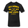 Des Moines Oak Leafs Dated T-Shirt - black