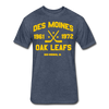 Des Moines Oak Leafs Dated T-Shirt - heather navy