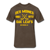 Des Moines Oak Leafs Dated T-Shirt - heather espresso