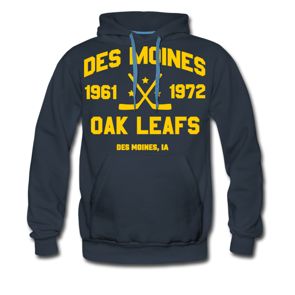 Des Moines Oak Leafs Double Sided Hoodie (Premium) - navy
