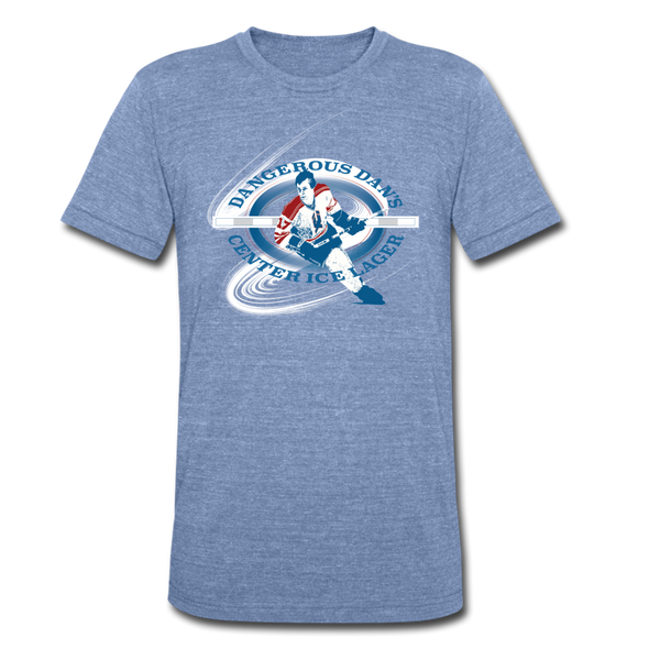 Dangerous Dan's T-Shirt (Tri-Blend Super Light) - heather Blue