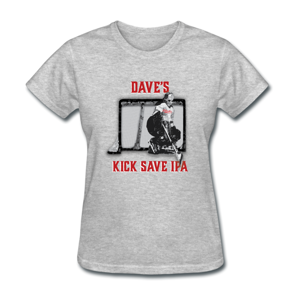 Dave's Kick Save IPA Women's T-Shirt - heather gray