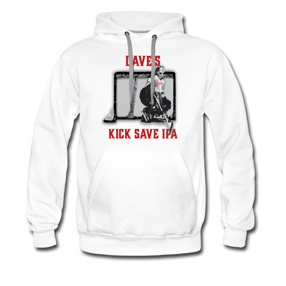 Dave's Kick Save IPA Hoodie (Premium) - white
