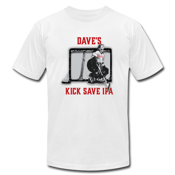 Dave's Kick Save IPA T-Shirt (Premium Lightweight) - white