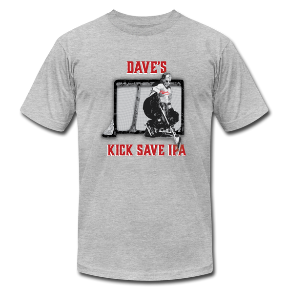 Dave's Kick Save IPA T-Shirt (Premium Lightweight) - heather gray