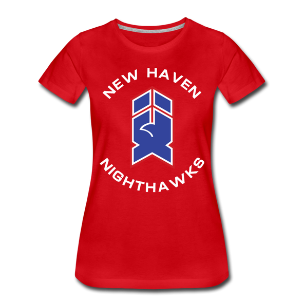 New Haven Nighthawks 1980s Women's T-Shirt - red
