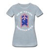 New Haven Nighthawks 1980s Women's T-Shirt - heather ice blue