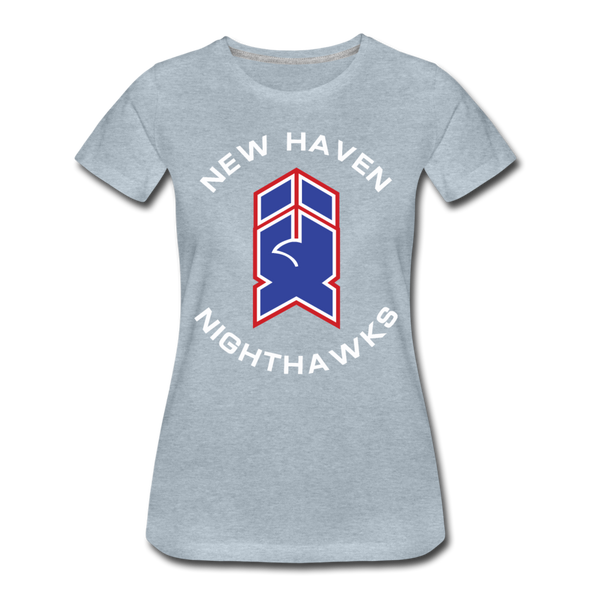 New Haven Nighthawks 1980s Women's T-Shirt - heather ice blue