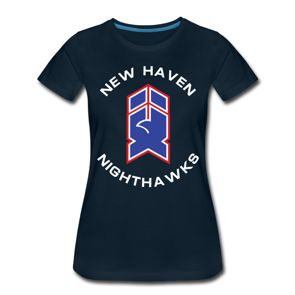 New Haven Nighthawks 1980s Women's T-Shirt - deep navy