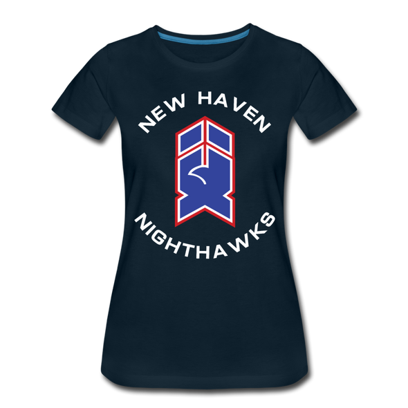 New Haven Nighthawks 1980s Women's T-Shirt - deep navy