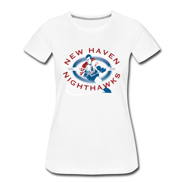 New Haven Nighthawks Dangerous Dan Women's T-Shirt - white