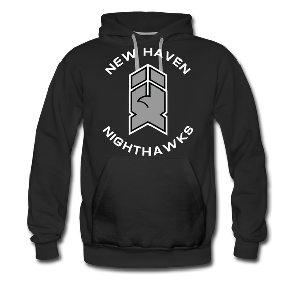 New Haven Nighthawks 1990s Hoodie (Premium) - black