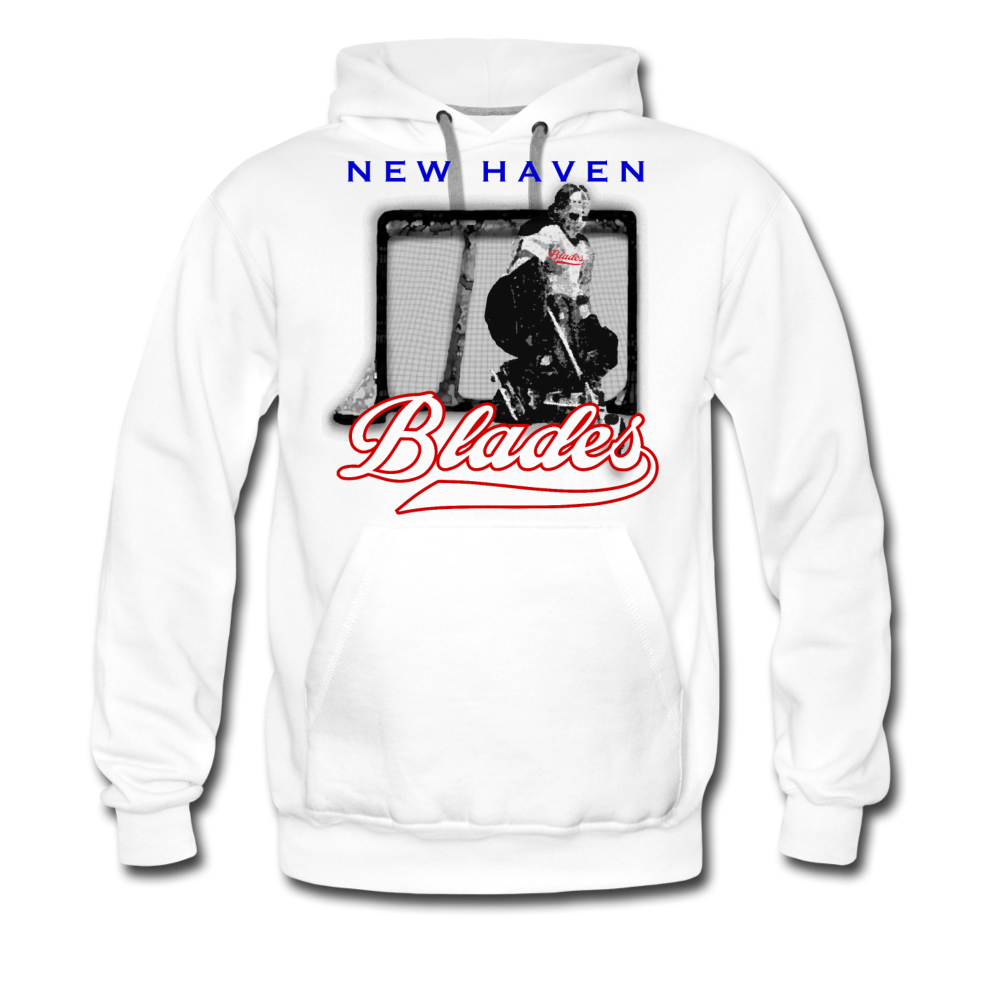 New Haven Blades Goalie Hoodie (Premium) - white