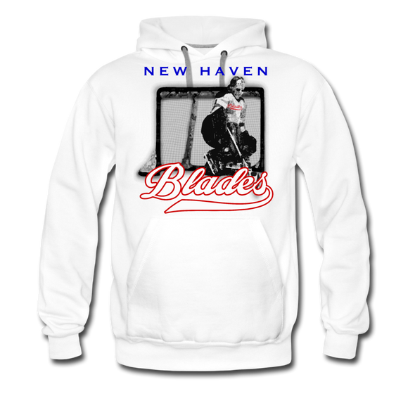 New Haven Blades Goalie Hoodie (Premium) - white