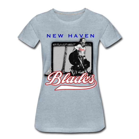New Haven Blades Goalie Women’s T-Shirt - heather ice blue