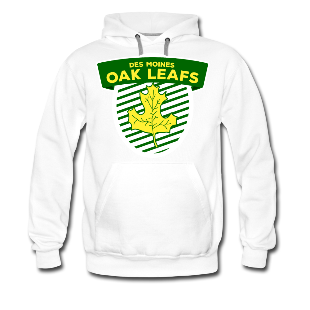 Des Moines Oak Leafs Hoodie (Premium) - white