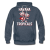 Havana Tropicals Hoodie (Premium) - heather denim